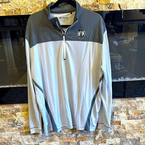Columbia Golf  Boston Celtics Gray  silver Quarter-Zip Pullover men’s XL